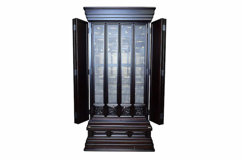 みどりや仏壇店『黒檀 消粉蒔絵 57-25』 商品画像2