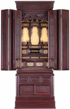 翠光堂 伝統工芸品 唐木仏壇 菩薩伝工尺八紫檀