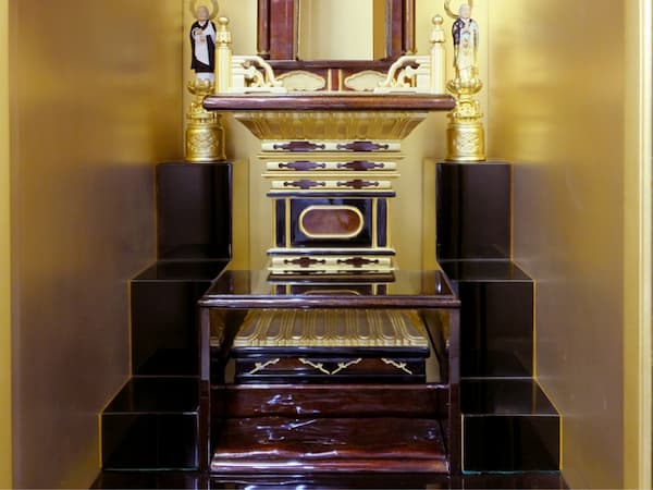 銭辰堂 美術仏壇 梨地本漆塗2-4