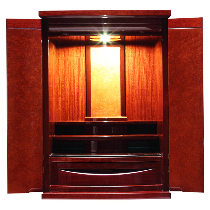 安田松慶堂 家具調モダン仏壇 花梨 20号(上置き)